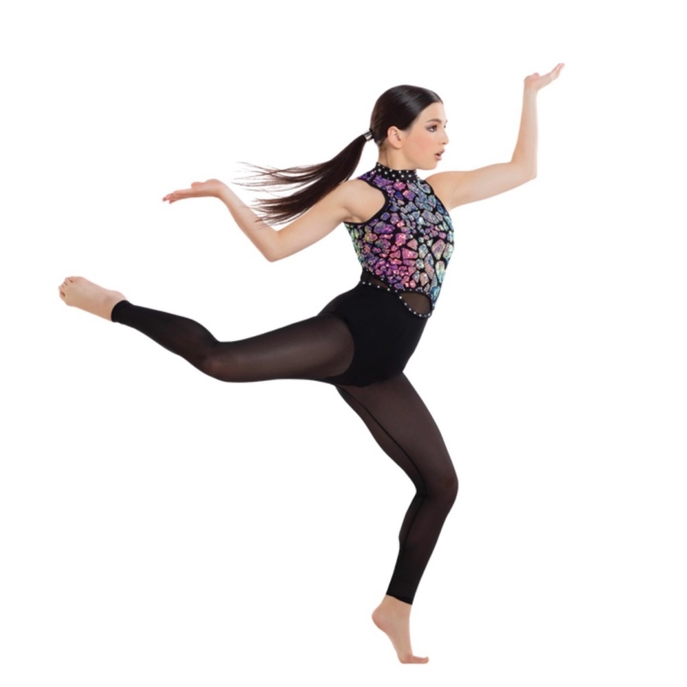 Revolution Dancewear sequined unitard costume